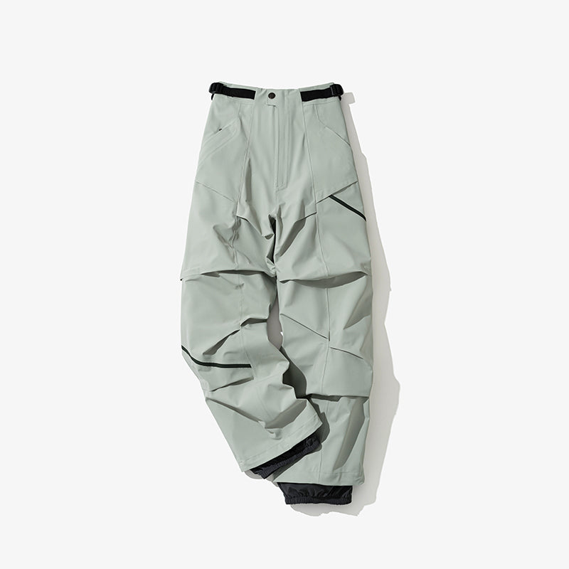 3D Pleated Ski Pants