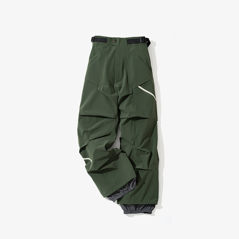 3D Pleated Ski Pants